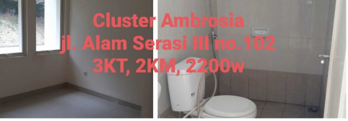 Rumah disewakan di Ambrosia Lippo Cikarang 